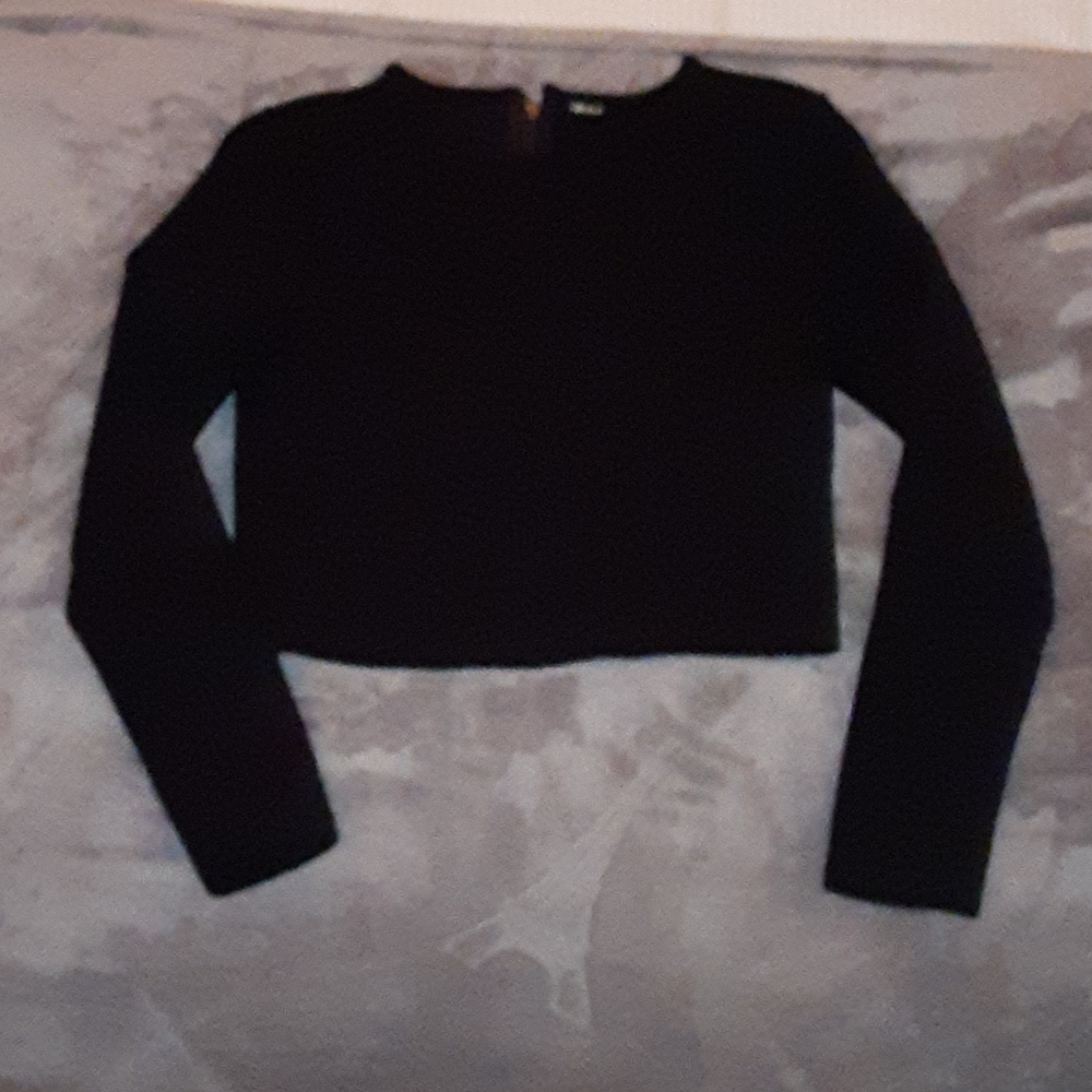 Black Cropped Shirt